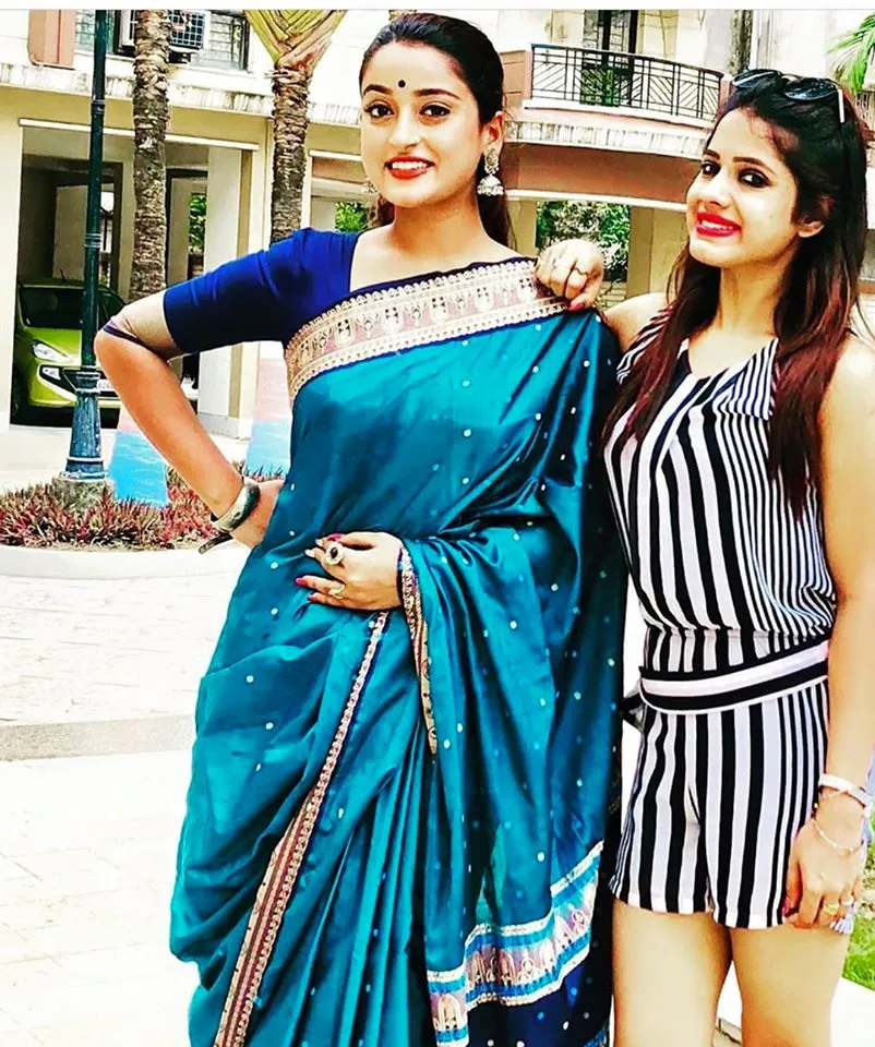Sanchari Mondal with Joyi Debadrita Basu