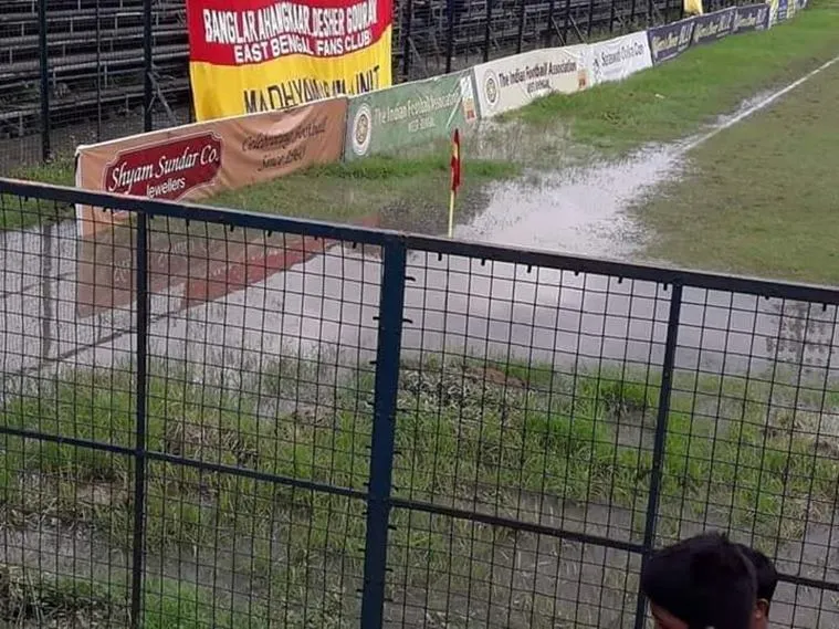 Water in East Bengal Ground