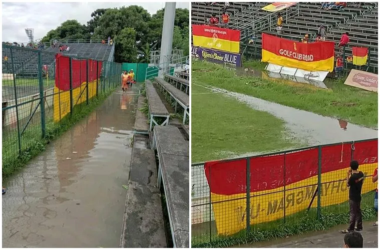 Water in East Bengal Ground