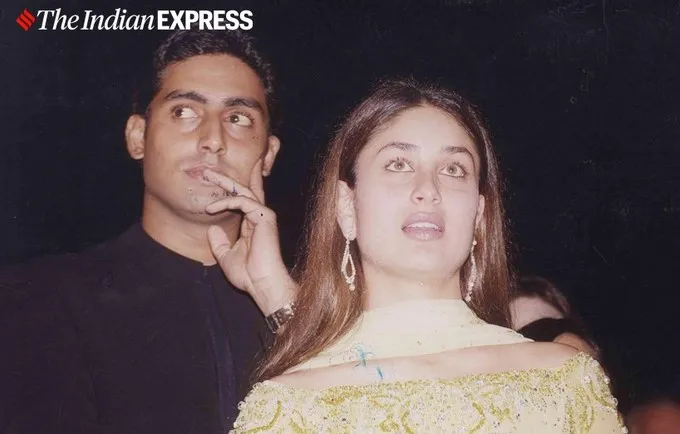 Abhishek Bachchan and Kareena Kapoor Khan during Refugee promotion