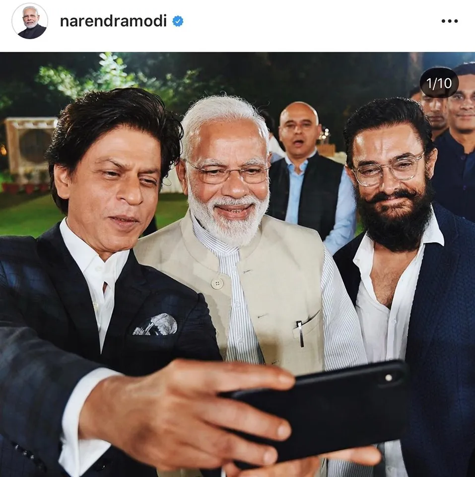Narendra Modi with Bollywood Icons