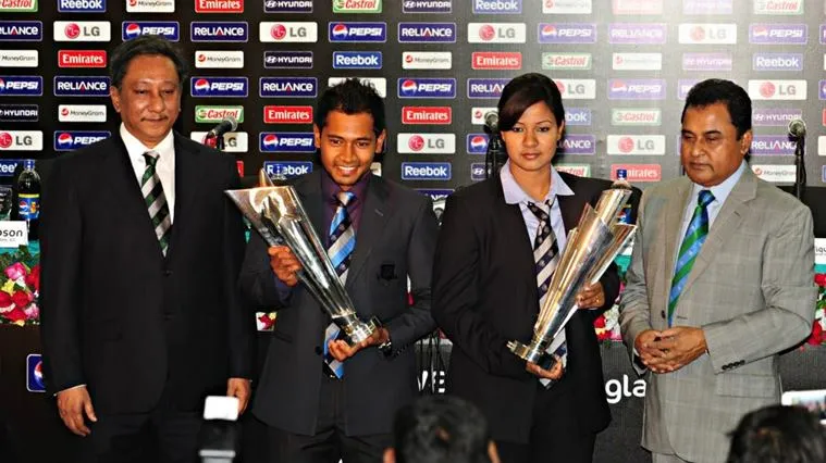 Mustafa Kamal and Nazmul Hasan Papon in icc event
