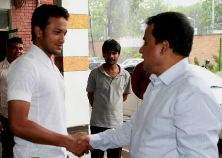 Shakib Al Hasan and Mustafa Kamal