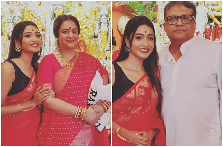 Srijani Mitra with Agnidev Chatterjee and Sudipa Chatterjee