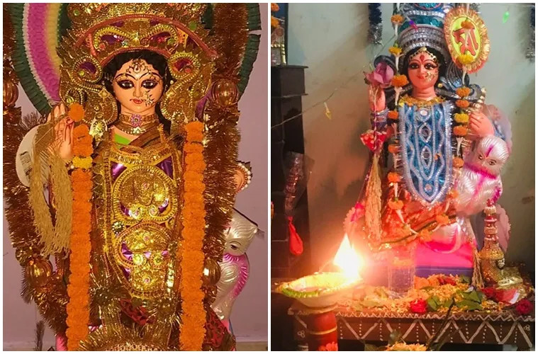 Laxmi Puja 2019 at Sonalee Choudhury and Kanchana Moitra