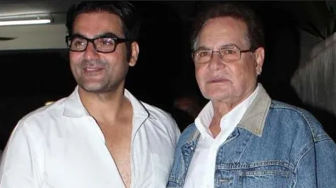 Salim Khan with Arbaaz Khan 