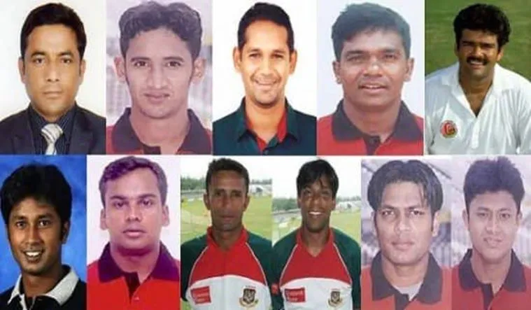 cricketers of Bangladesh's first test