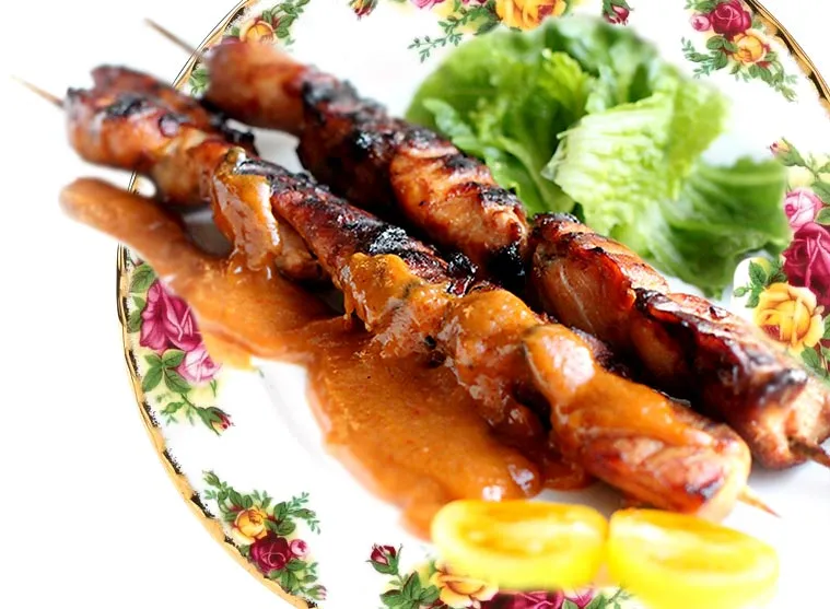 chicken satay orange sauce