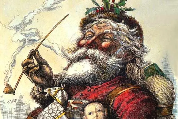 why santa claus wears red