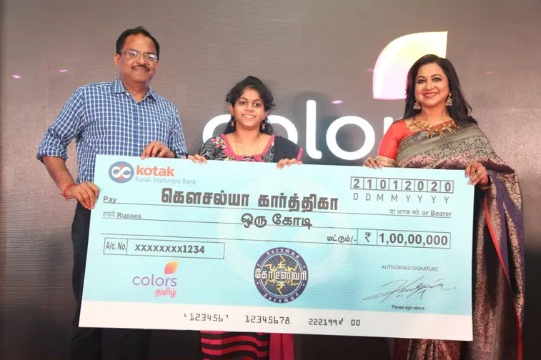 Specially abled Kousalya Kharthika wins 1 crore in Tamil version of Kaun Banega Crorepati