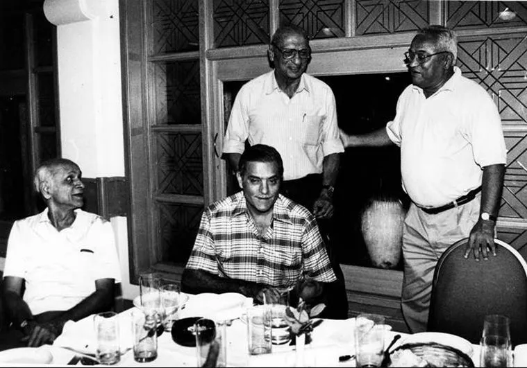 Former test cricketer Bapu Nadkarni, Nari Contractor, Polly Umrigar and Dilip Sardesai