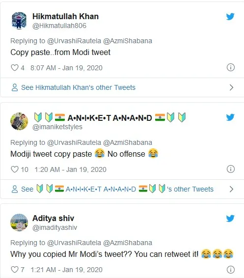 Urvashi Rautela trolled for copying PM Modi's tweet