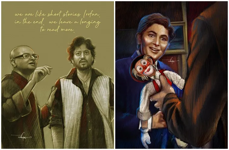 Aniket Mitra's tribute to late Irrfan Khan and Rishi Kapoor