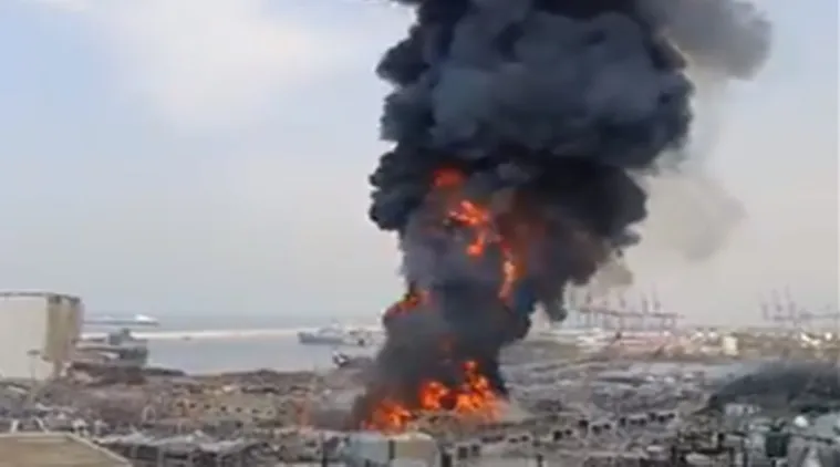 lebanon, লেবানন, বেইরুটে আগুন