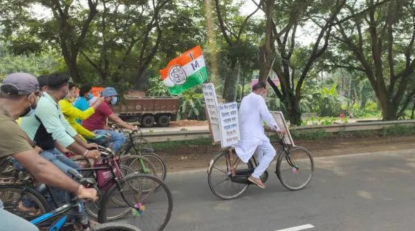 Becharam Manna, Petrol Diesel Price in Kolkata, Cycle Rally, Bangla News