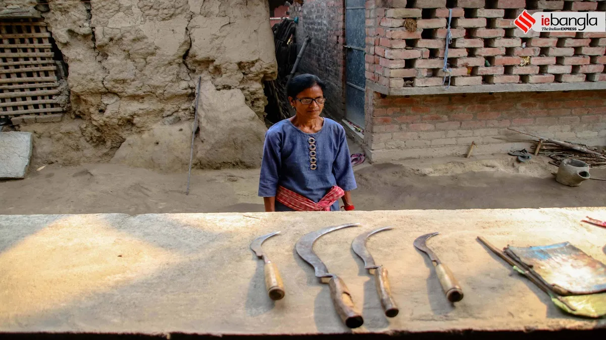 women farmer in murshidabad, university dropout, made crops, an inspiration