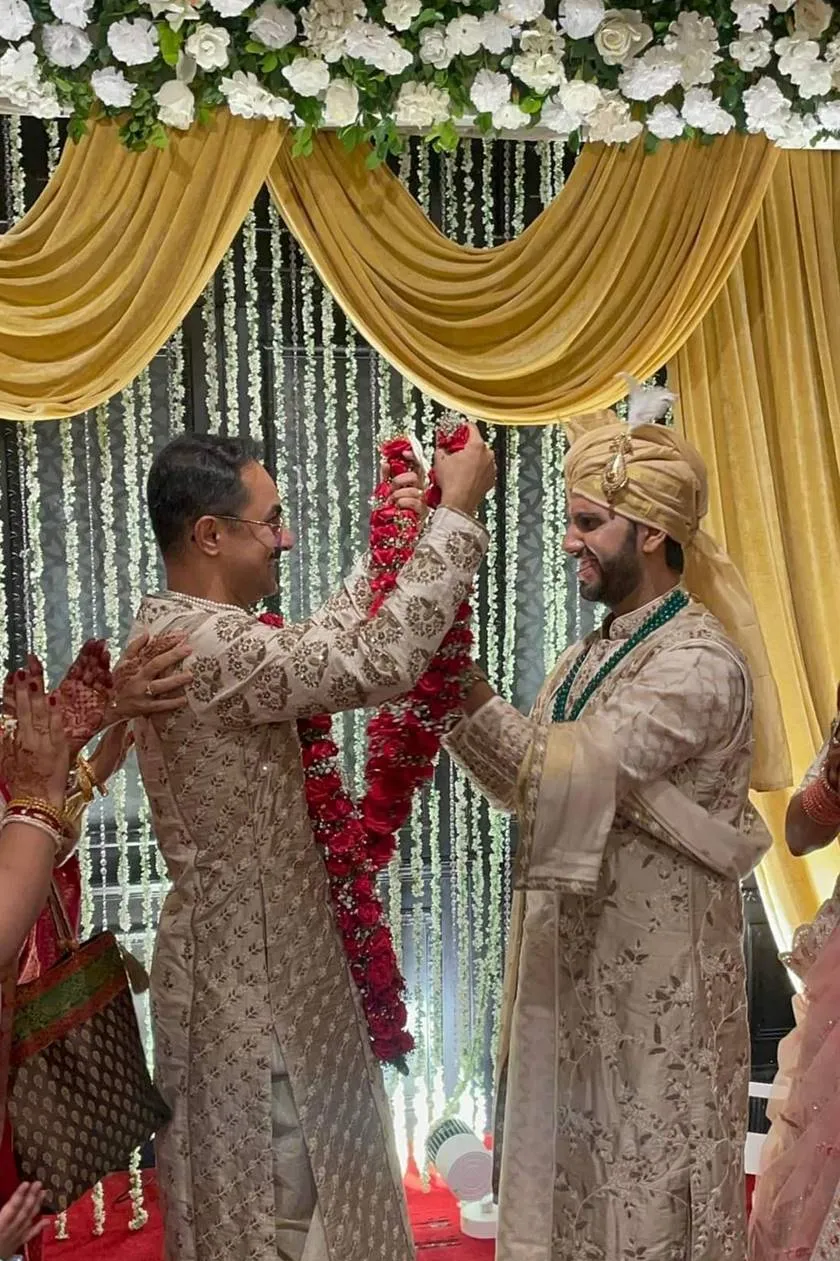 Gay Marriage, Same Sex Marriage, Designer, LGBTQ, gay couple marriage, fashion designer abhishek ray ties knot, সমকামী বিয়ে, বিয়ে করলেন পোশাকশিল্পী অভিষেক রায়
