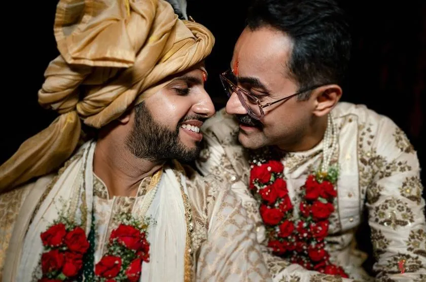 Gay Marriage, Same Sex Marriage, Designer, LGBTQ, gay couple marriage, fashion designer abhishek ray ties knot, সমকামী বিয়ে, বিয়ে করলেন পোশাকশিল্পী অভিষেক রায়