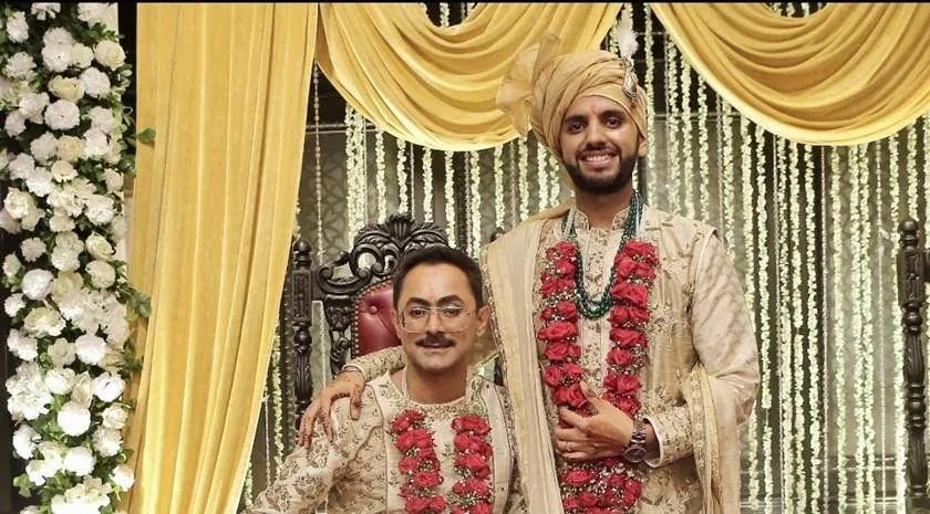 Gay Marriage, Same Sex Marriage, Designer, LGBTQ, gay couple marriage, fashion designer abhishek ray ties knot, সমকামী বিয়ে, বিয়ে করলেন পোশাকশিল্পী অভিষেক রায়