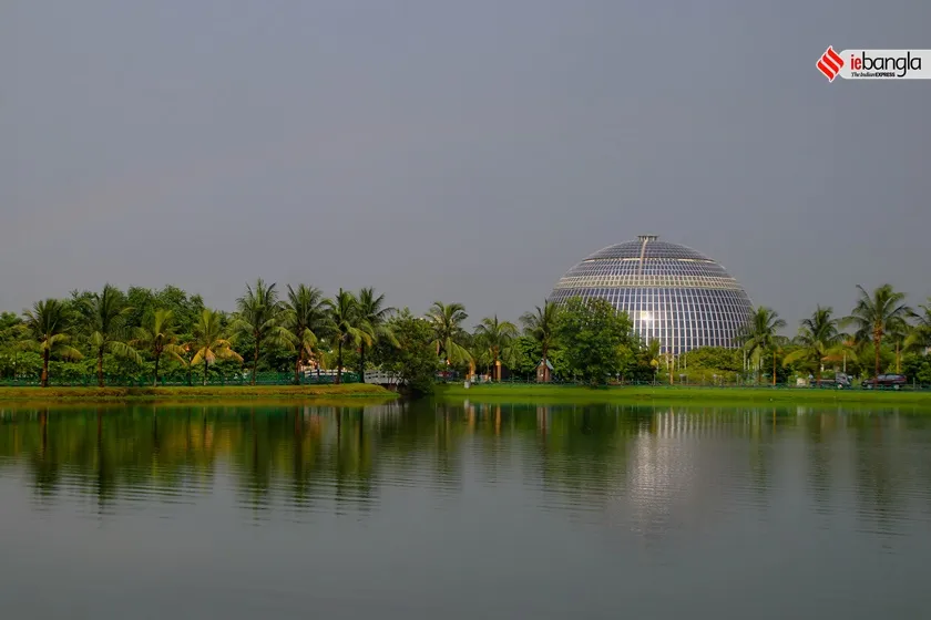 eco park solar dome, express photo shashi ghosh