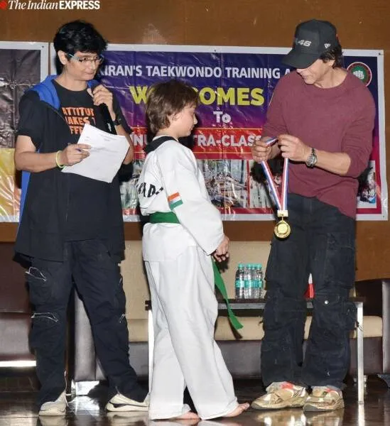 srk son abram win taekwondo, shah rukh khan, abram khan, indian express entertainment 