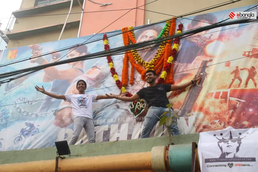 pathaan, pathaan in kolkata, pathaan shahrukh khan 