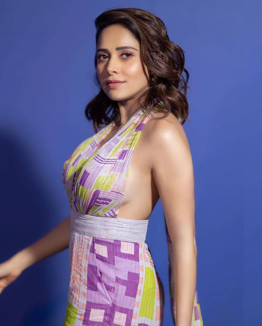 নুসরত ভরুচা প্রিন্টেড জাম্পস্যুট