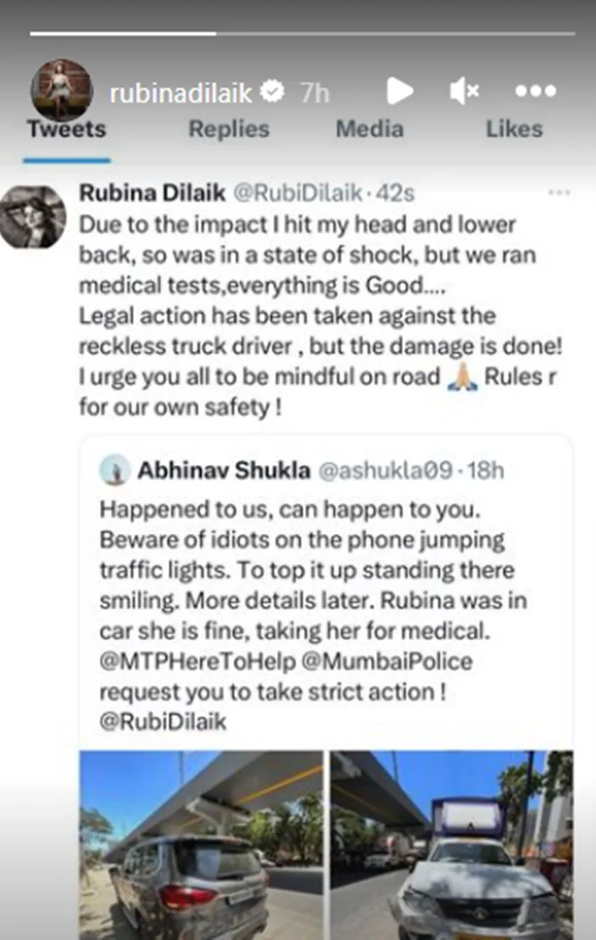 <br />
car accident, rubina dilaik, bigg boss, actress cas accident, accident, celebrity car crash, দুর্ঘটনার কবলে রুবিনা দিলায়ক,<br />
Today entertainment news, news on bollywood, bollywood hungama, bollywood gossip, tollywood gossip,  আজকের খবর, আজকের বিনোদনের খবর, বিনোদন, indian express entertainment news, latest bollywood news, today news update</p></p>
<p>