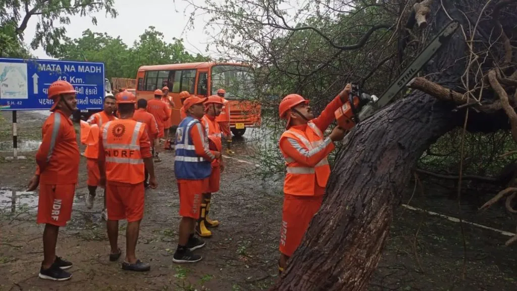 Scenes after Cyclone Biparjoy devastation