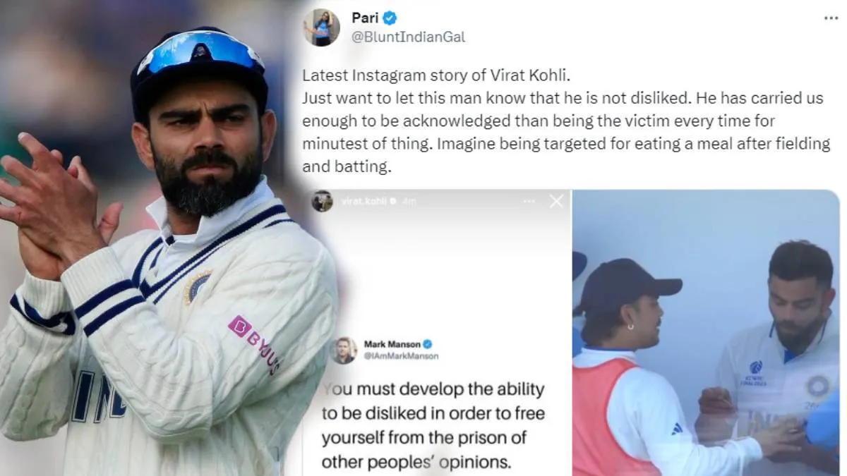 India WTC Lost Virat Kohli Brutally Trolled Saying Sachin Tendulkar Did Not Eat Three Days Over Kohli Eating Photo Former Gives Slam Reply