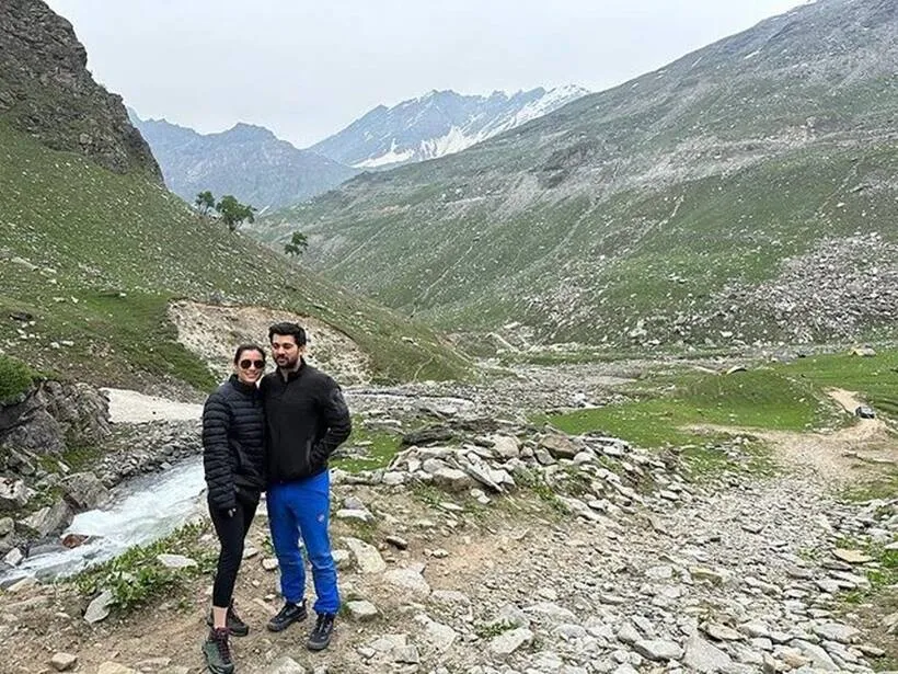 Newlyweds Karan Deol-Drisha Acharya's 'beautiful time' in Manali with dad Sunny Deol and brother Rajveer Deol