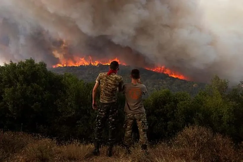 greece wildfires