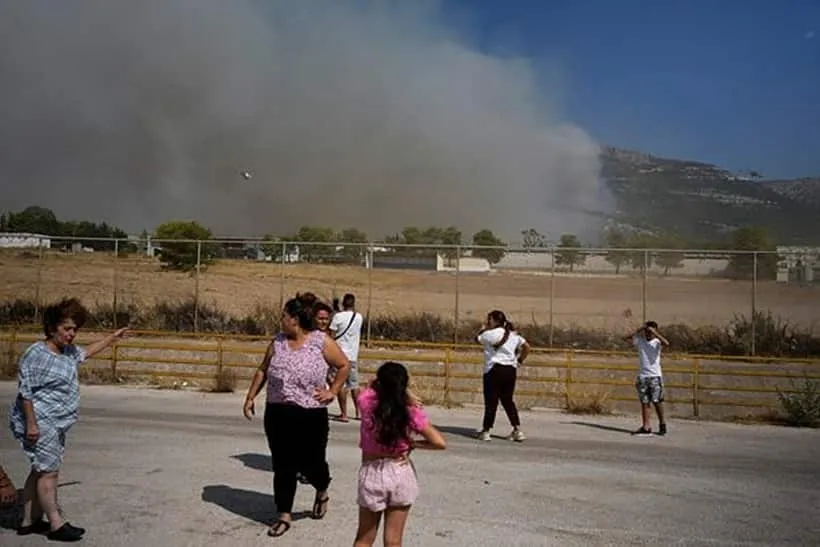 greece wildfires