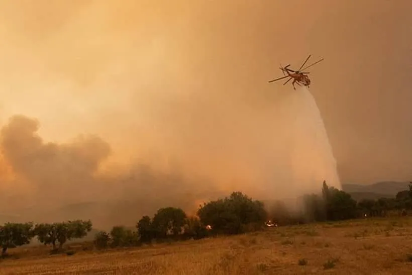 greece wildfires