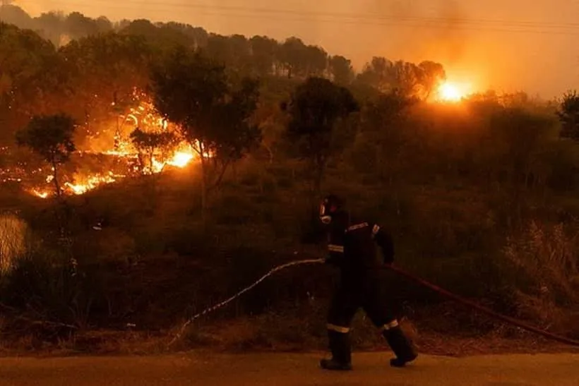 greece wildfires