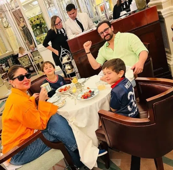 kareena and saif family photo