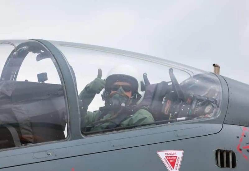 PM Modi Tejas fighter jet
