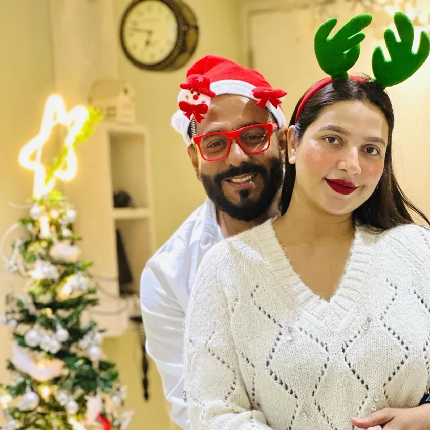 Tollywood actress Christmas celebration shubhasree Nusrat mimi 
