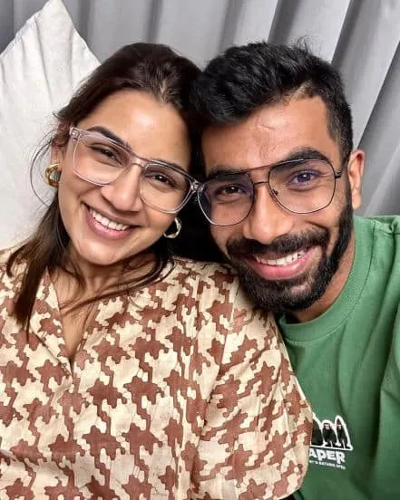 Jaspirt Bumrah and Sanjana Ganesan 1