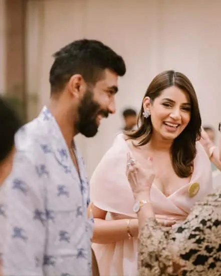 Jaspirt Bumrah and Sanjana Ganesan 2