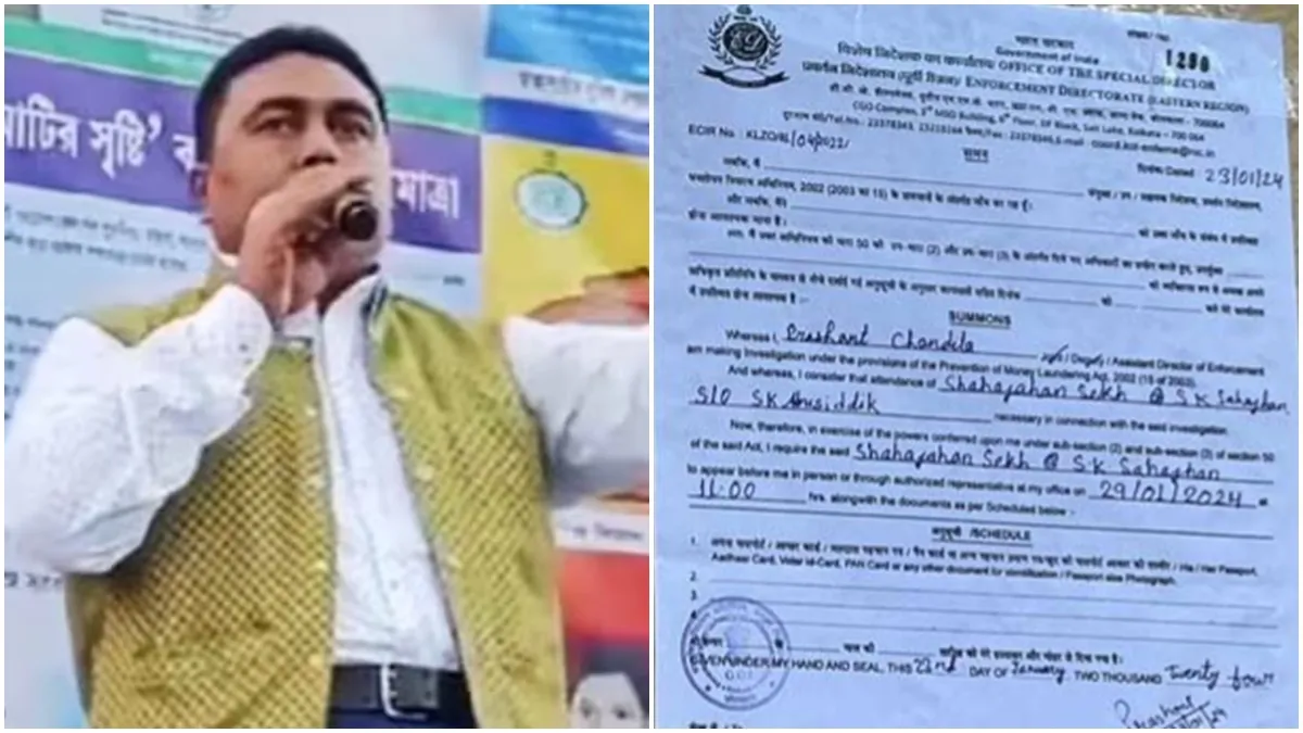 Shiekh Shahjahan, ED Notice