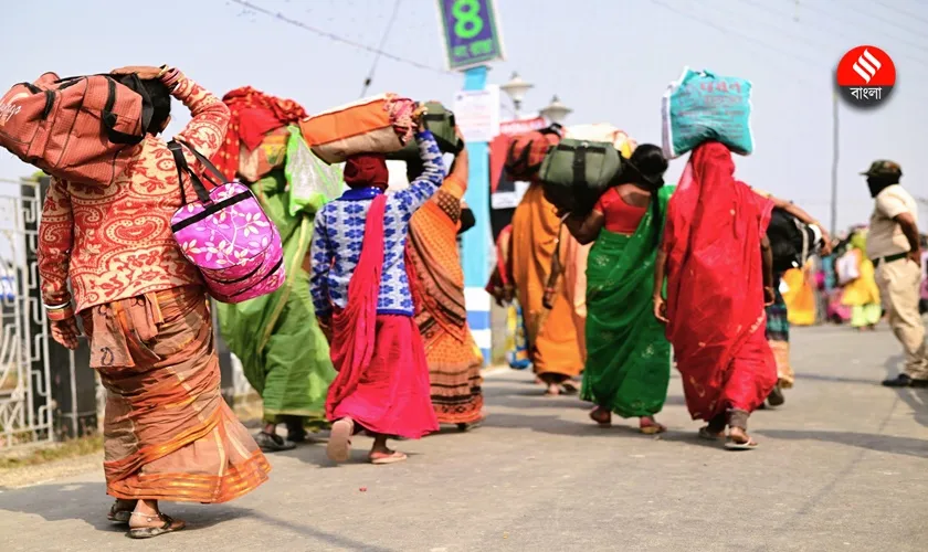devotees gathered for holy dip in gangasagar