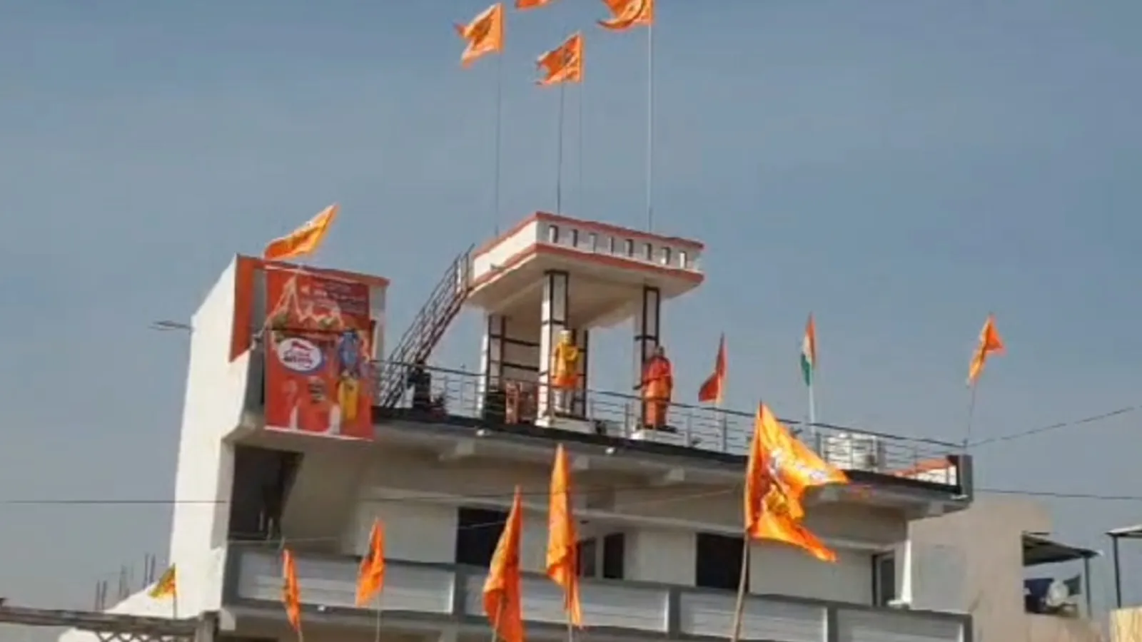 Ram mandir inauguration, Ayodhya Ram Temple consecration, PM statue, Yogi adityanath, rooftop temple against demolition, BAUDA, rooftop shrine, ayodhya ram mandir, indian express news