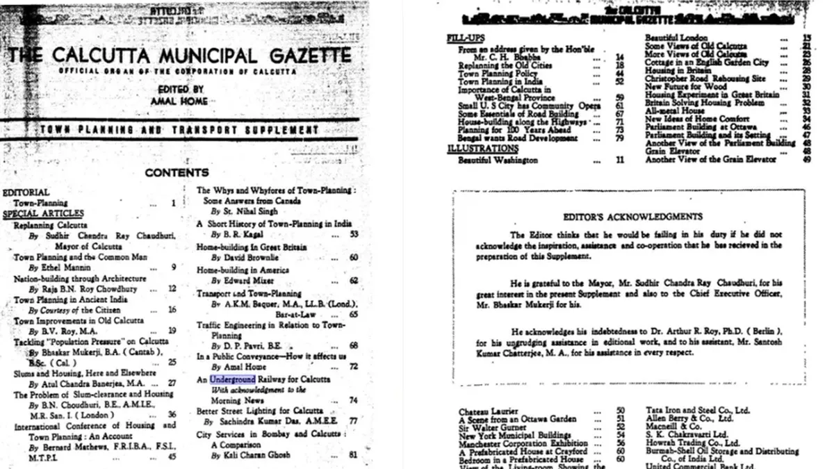CALCUTTA CORPORATION GAZETTE, Sir Harley Dalrymple-Hay