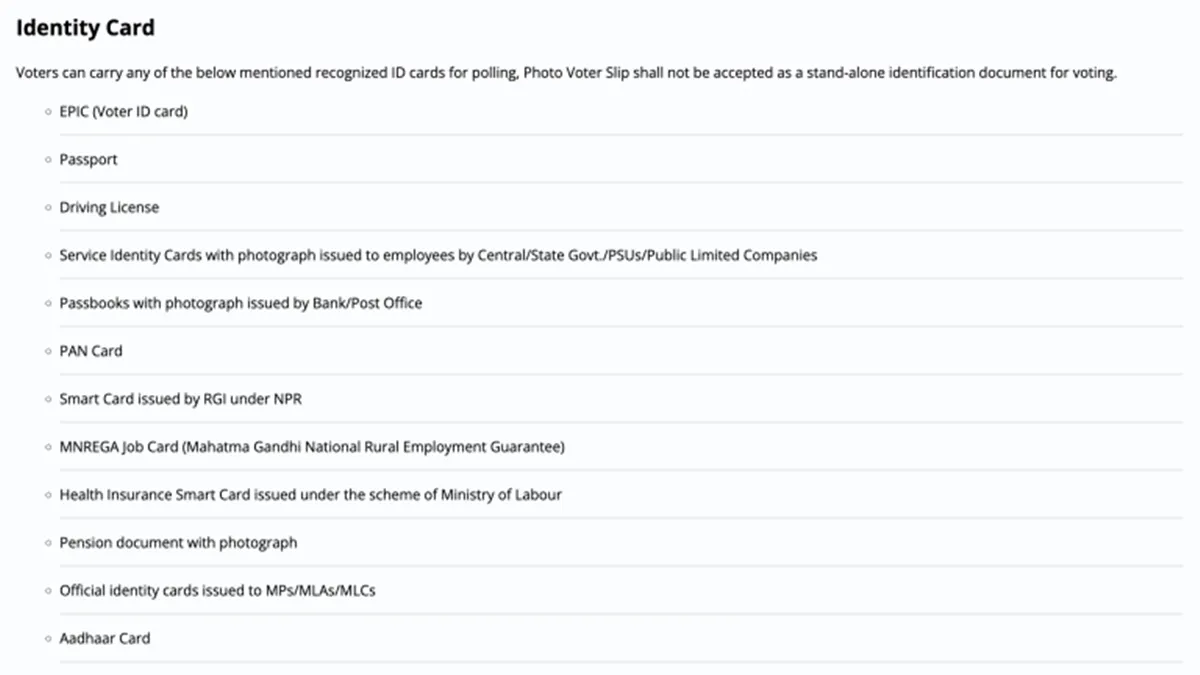 Documents, Vote