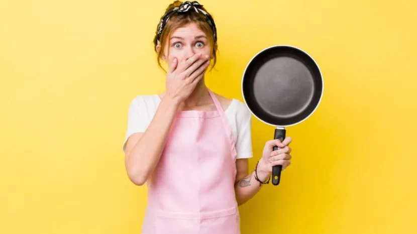 how to clean sticky surface of pan trick