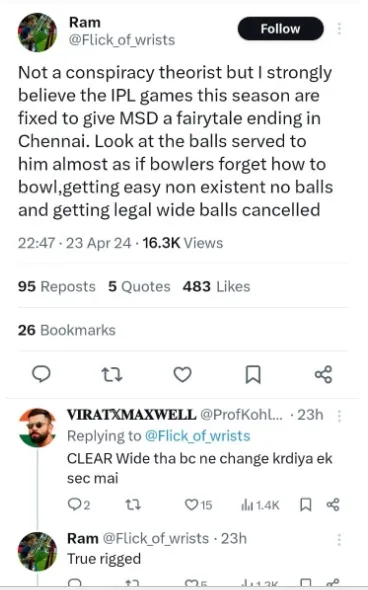Dhoni, Fan