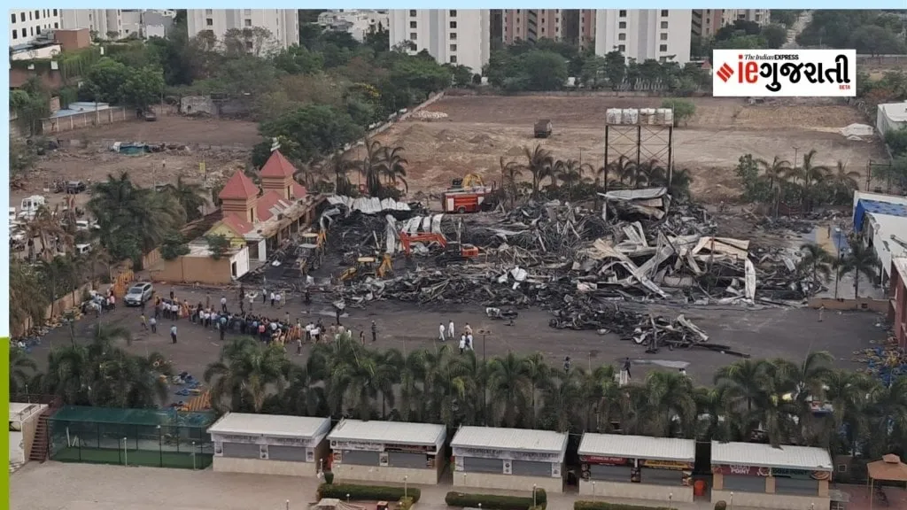 Rajkot fire photos, Rajkot trp game zone fire photos, TRP game zone fire, Rajkot Fire