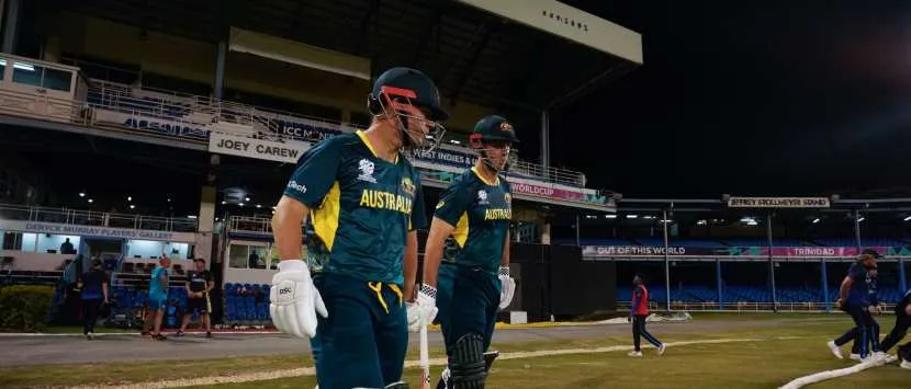 Australia Coaching Staff at T20 World Cup Warm up match