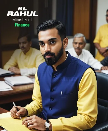 KL Rahul is the Minister of Finance